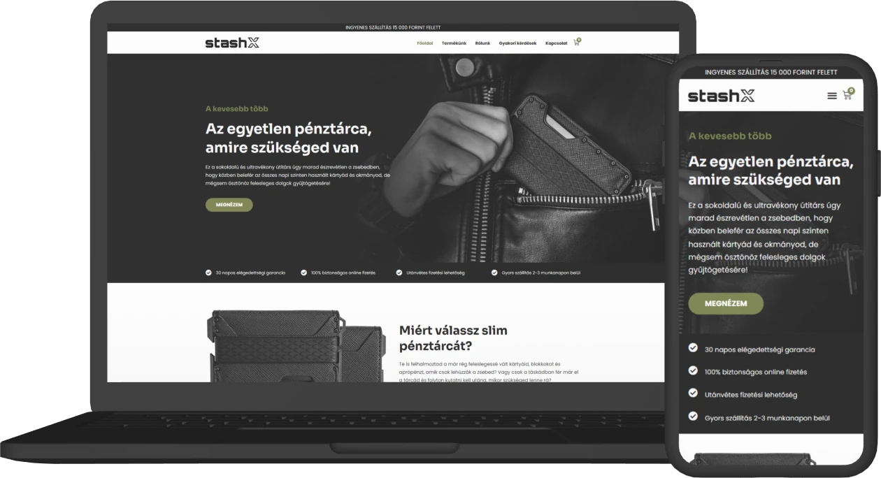 Referencia bemutató - StashX